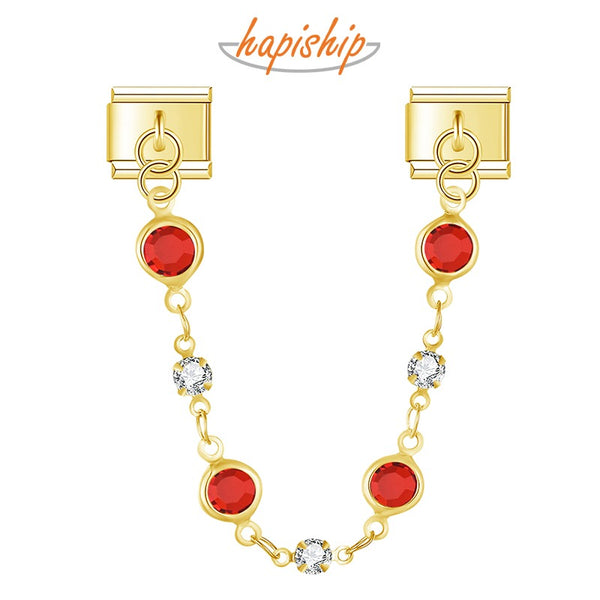 Colored Round Diamonds Chain DJ1568