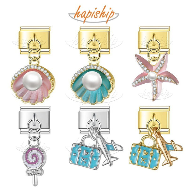 Lollipop Airplane Luggage Shell Starfish  DJ1946