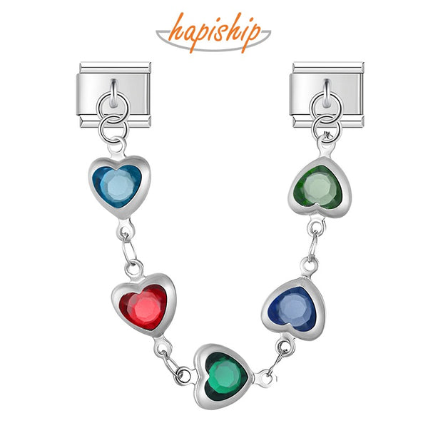 Heart Square Round Chain  DJ1548