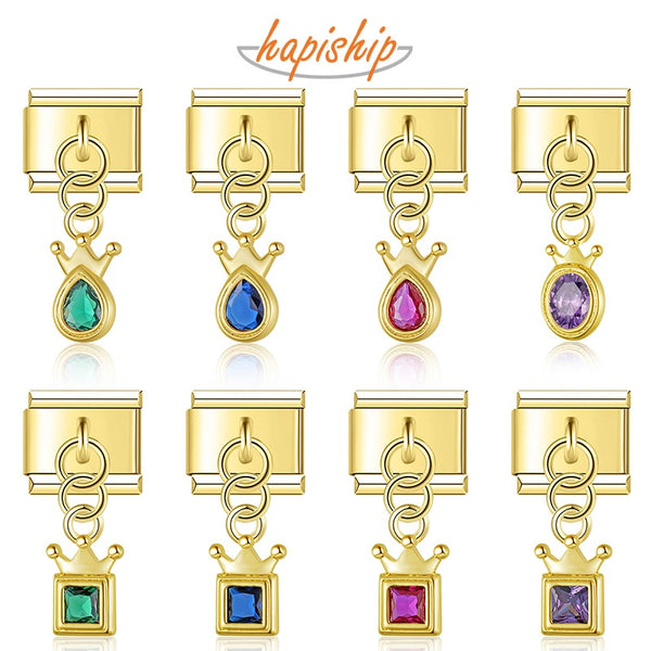 Square Ellipse Water Droplet Crown DJ2311