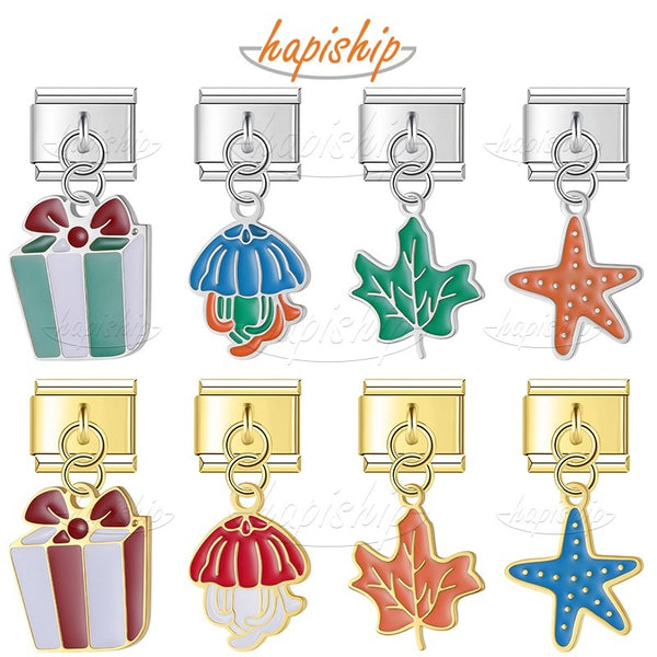 Cartoon Jellyfish Starfish Maple Leaf DJ1879