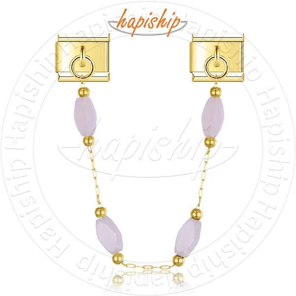 Diamond Shaped Glass Crystal Beads Chain  DJ1783