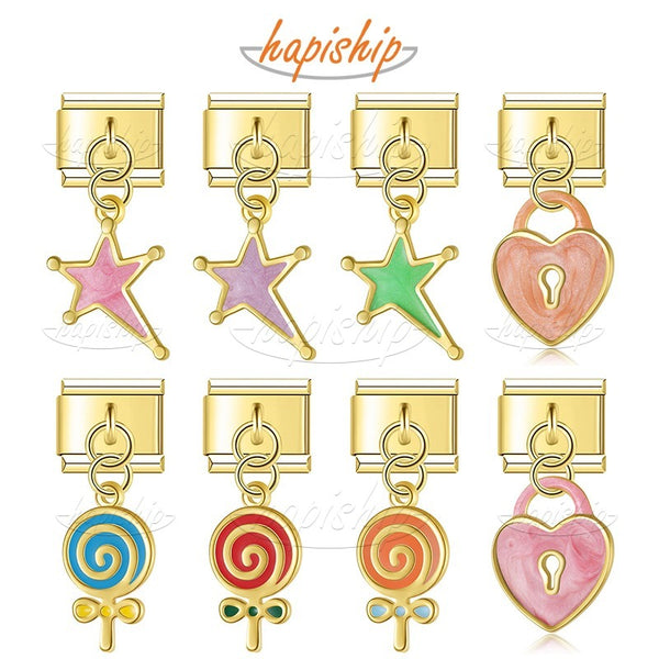 Golden Star Heart Lock Lollipop  DJ1875