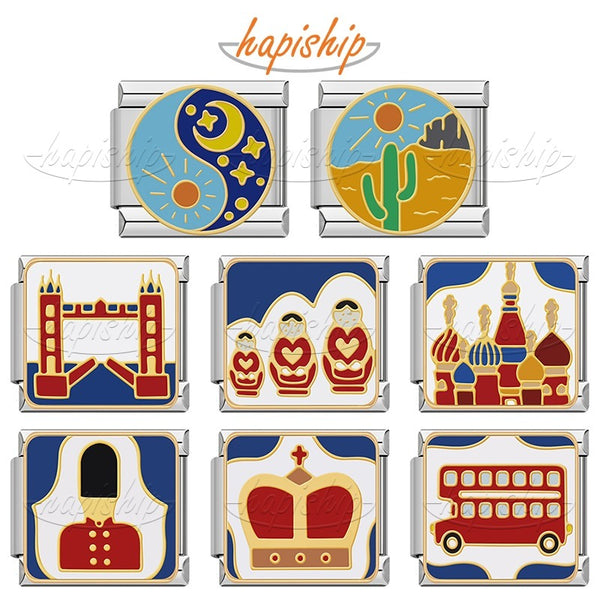 Double-decker Bus Round Moon Sun DJ1806