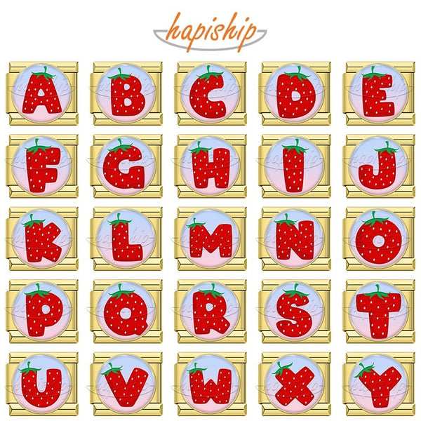 Strawberry 26 Letter TZ171-Gold