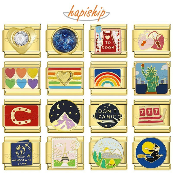 Golden Heart Rainbow Witch Stamp DJ2041-C