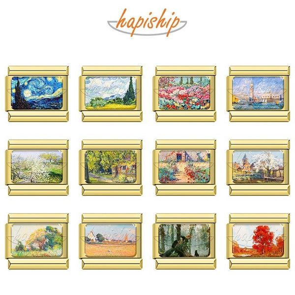 Golden Landscape Painting  TZ209-Gold