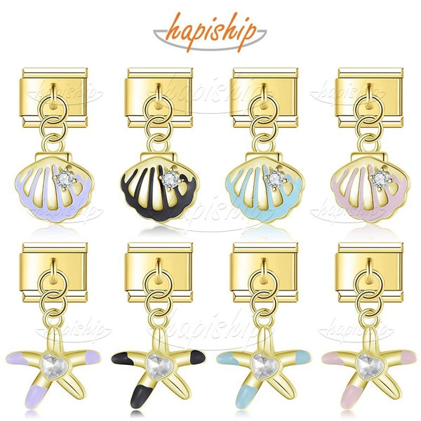 Golden Starfish Shell Dazzing  DJ1856