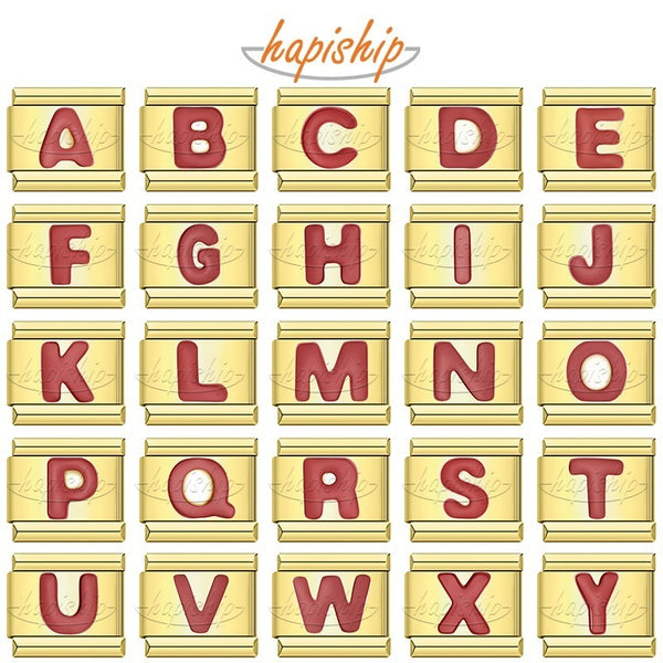 Golden Red 26 Letters A-Z  DJ1666