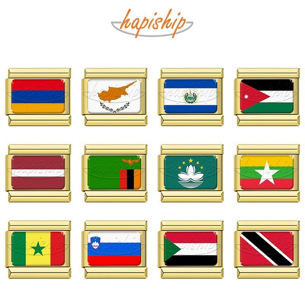 Golden National Flag  TZ034-Gold