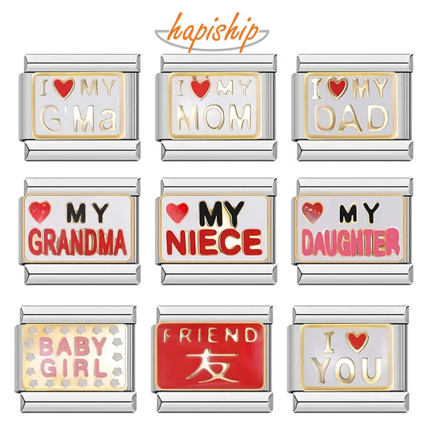 Hapiship I Love Mom Friend Baby Girl DJ717-B