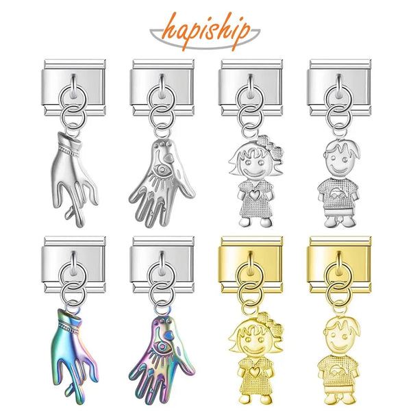 Hapiship Stainless Steel Girls Boy Palm DJ711