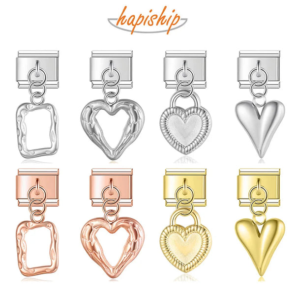 Hapiship Hollow Fashion Heart Square DJ655