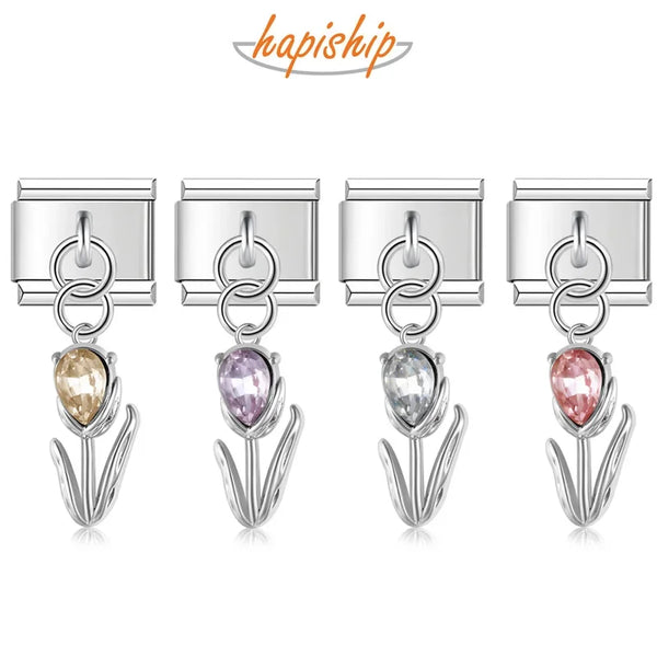 Hapiship Sell Romantic Tulip Flower Shiny DJ757