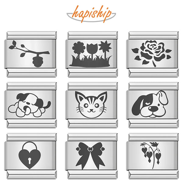 Hapiship Heart Dog Cat Flower DJ1135