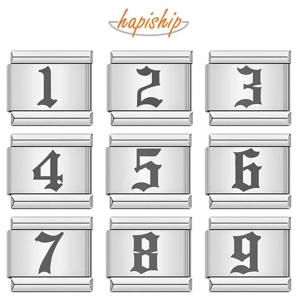 Hapiship Lucky Numbers 1 2 3 4 5 6 7 8 9 Charms N139