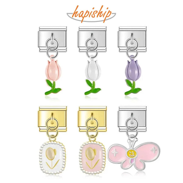 Hapiship Butterfly Tulip Flower DJ742