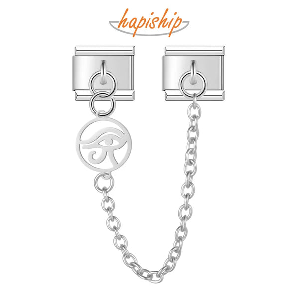 Hapiship Round Flower Eyes Chain DJ1117