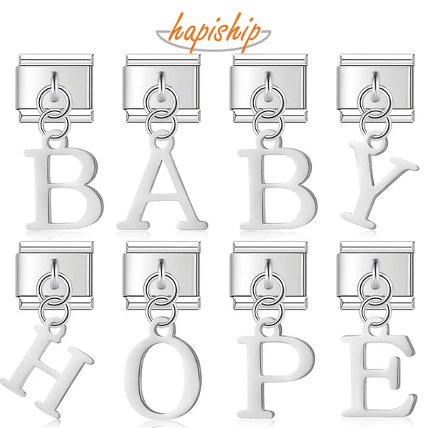 Hapiship Newest Women 26 English Letters DJ1092