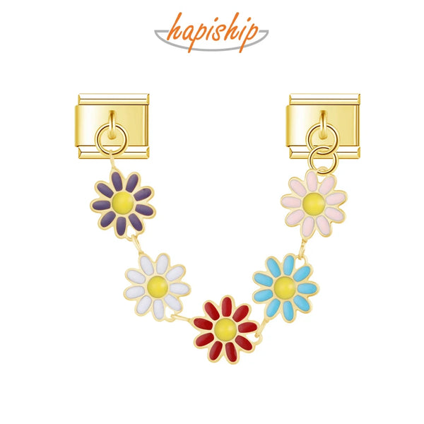 Flower Chain Italian Charms  DJ1305