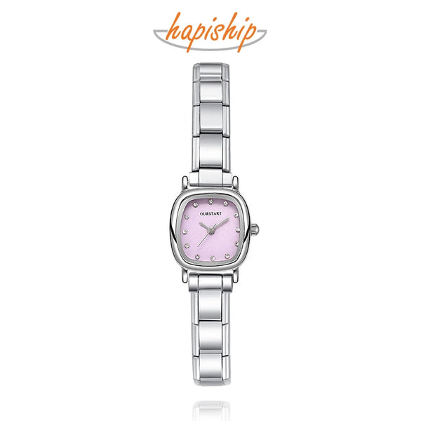 Hapiship Square Shiny Watch Bracelet For Party Friend Wife Birthday G029