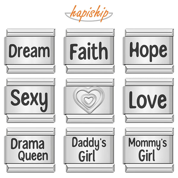 Hapiship  Love Faith Hope Dream Mommy's Girl Letter   DJ1417-C