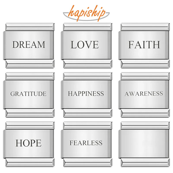 Hapiship Happiness Love Faith Hope Dream Letter DJ002
