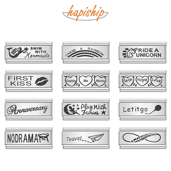 Hapiship Kiss Infinite Mermaid Heart Unicorn DJ198