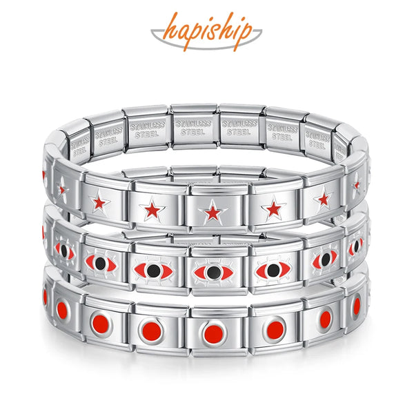 Hapiship Red Heart Round Star Crown G126