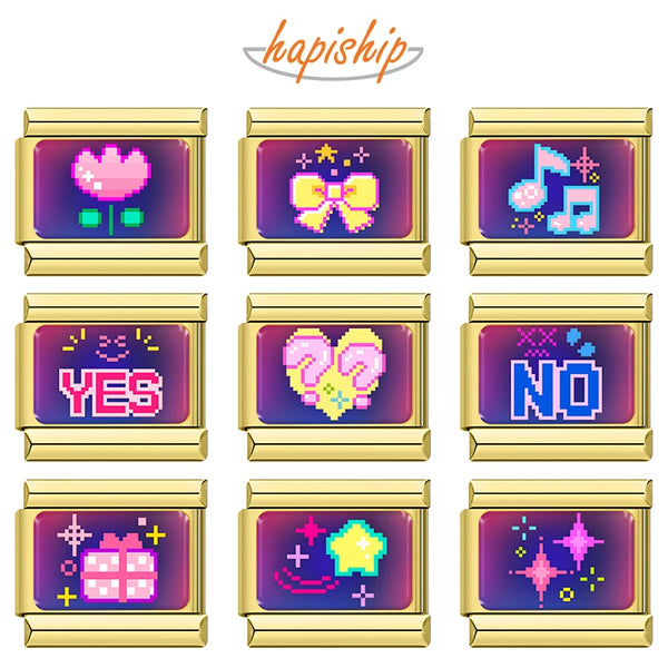 Colorful Pretty Flower Heart Star  TZ076