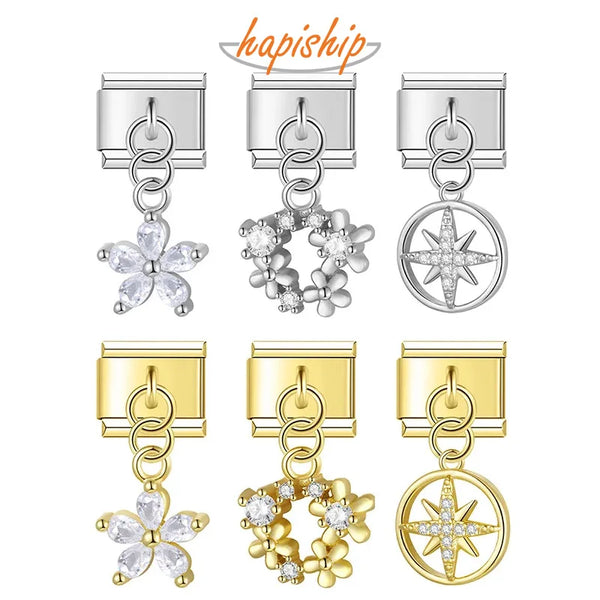 Hapiship Flower Round Star Shiny DJ628