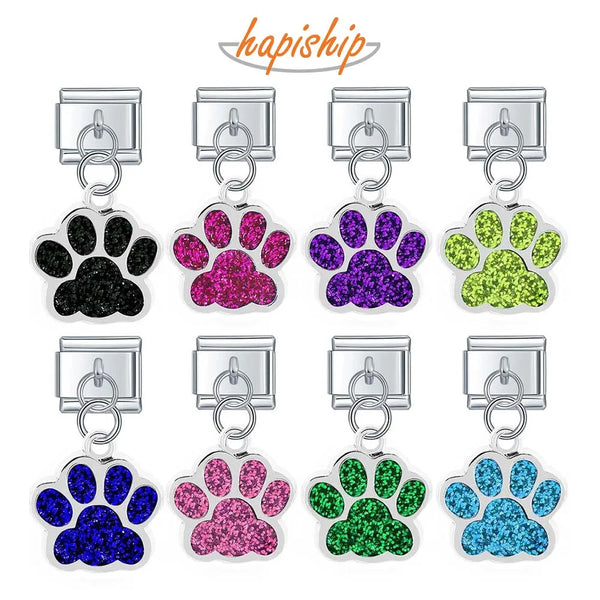 Hapiship 9mm Width Original Daisy Pet Dog's Paw Santa Claus DJ359