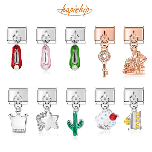 Hapiship Crown Mom Star Key Cake Castle Rhinestone DJ261