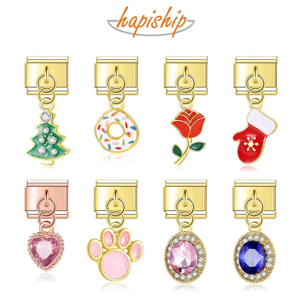 Hapiship Rose Flower Footprints Claws Heart Donuts DJ272