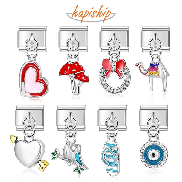 Hapiship Heart Eye Mushroom Camel Slippers DJ164