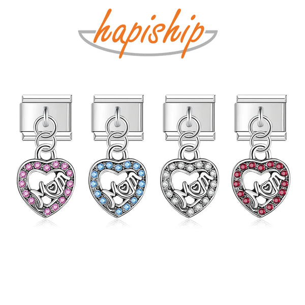 Hapiship Heart Mom Color Rhinestone DJ052
