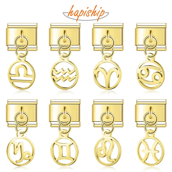 Hapiship 12 Constellation Italian Charms Link DJ1214