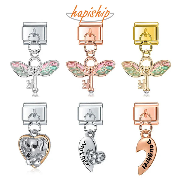 Hapiship Colour Wing Key Heart Dog DJ523