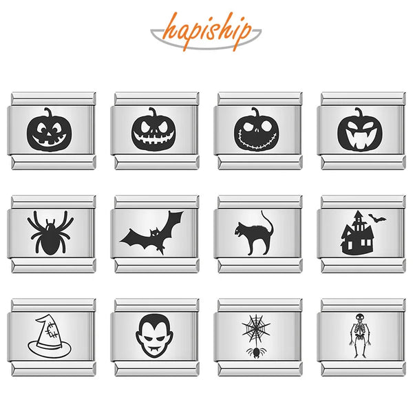 Hapiship Halloween Skull Spider Pumpkin DJ239