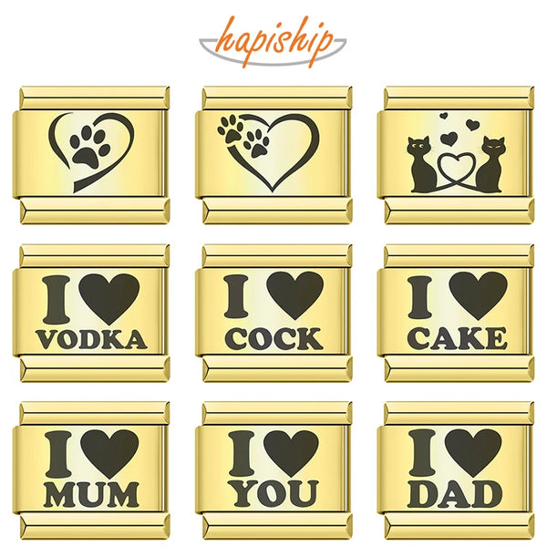 Hapiship Golden I Love Mum Dad  DJ1400-B