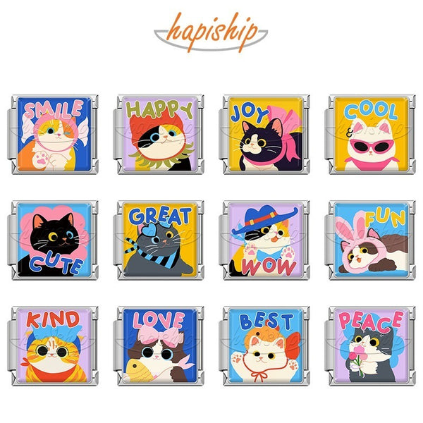 Lovely  Best  Love Cat TZ187-Silver