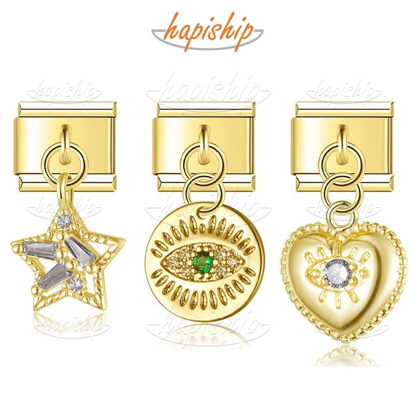 Golden Star heart Snake Eye Shiny DJ1780