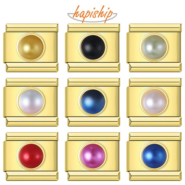 Golden Imitation Pearl DJ1594