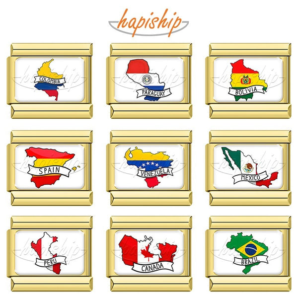 Golden National Topography Flag TZ006-Gold