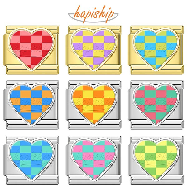 Colorful Grid Heart  TZ158