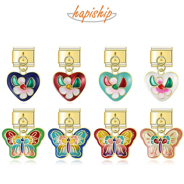 Golden Butterfly Heart Love DJ1722