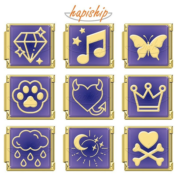 Golden Butterfly Crown Moon Star  TZ206-Gold