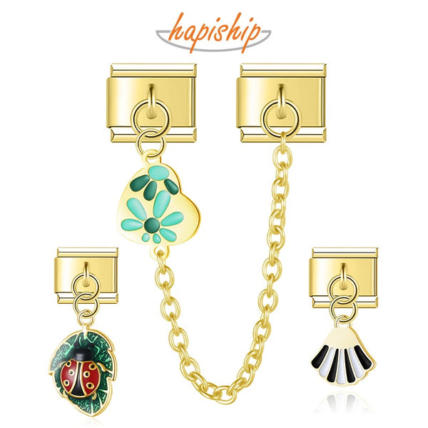 Heart Flower Leaf Ladybug DJ1713