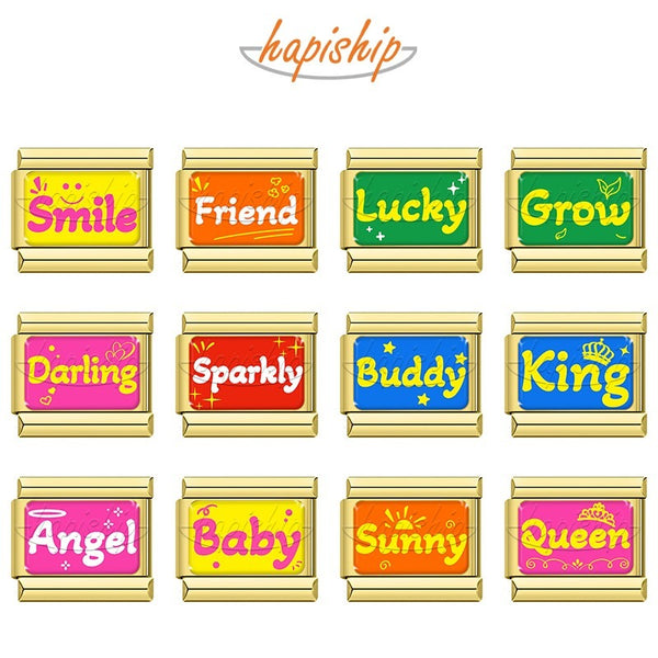 Smile Lucky Angel Baby Queen King TZ221-Gold