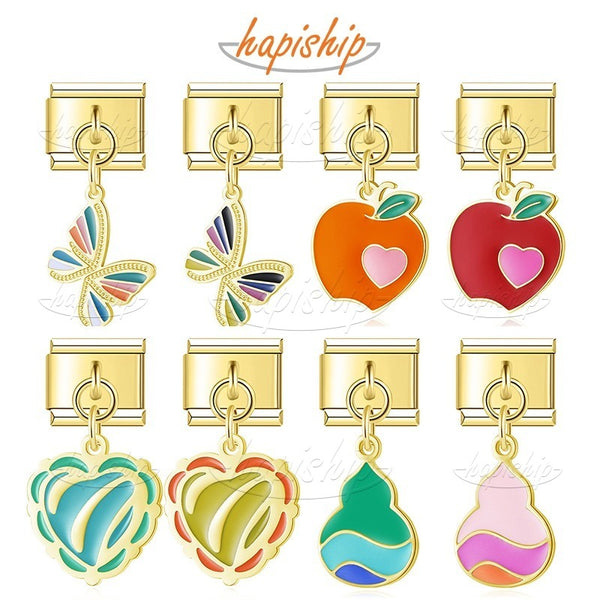 Golden Butterfly Heart Apple DJ1716